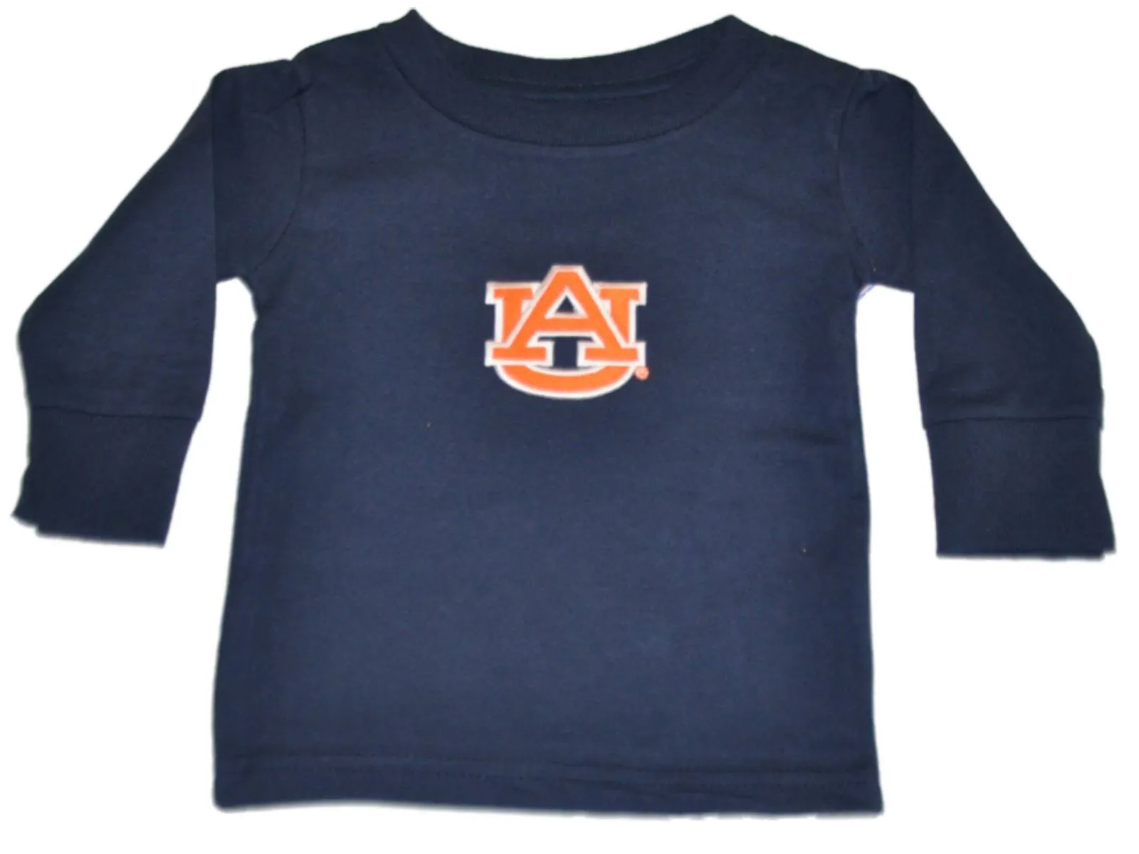 Auburn Tigers Two Feet Ahead Baby Infant Navy Long Sleeve Cotton T-Shirt