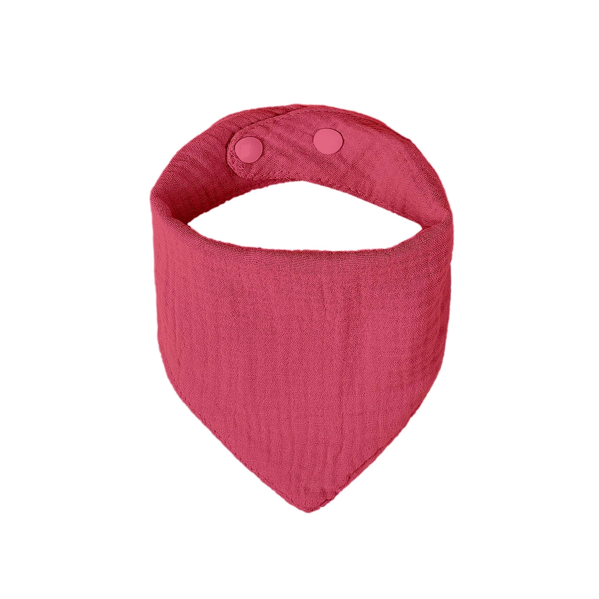 Baby Bandana Cotton Muslin Dribble Bib — Cherry