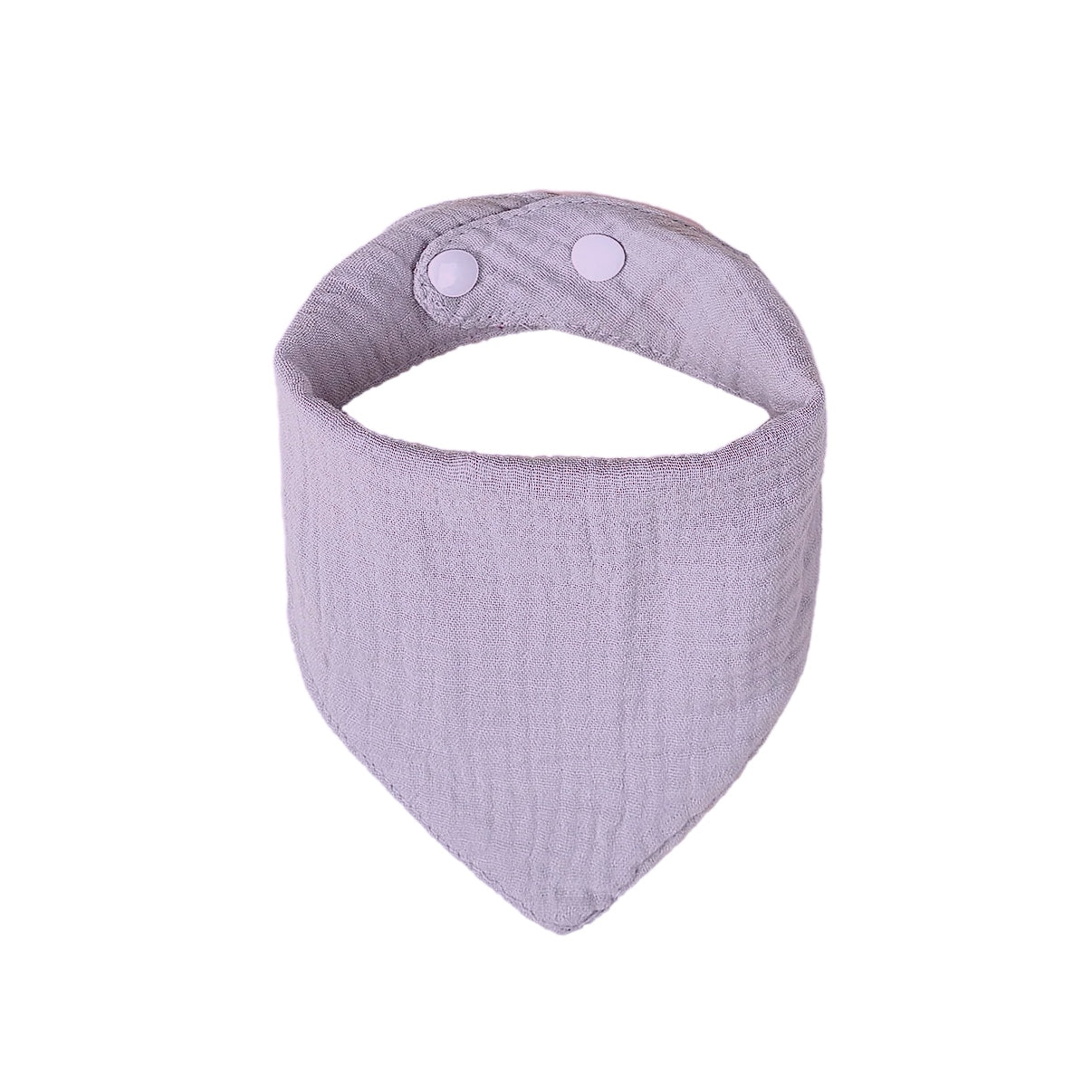 Baby Bandana Cotton Muslin Dribble Bib — Mauve