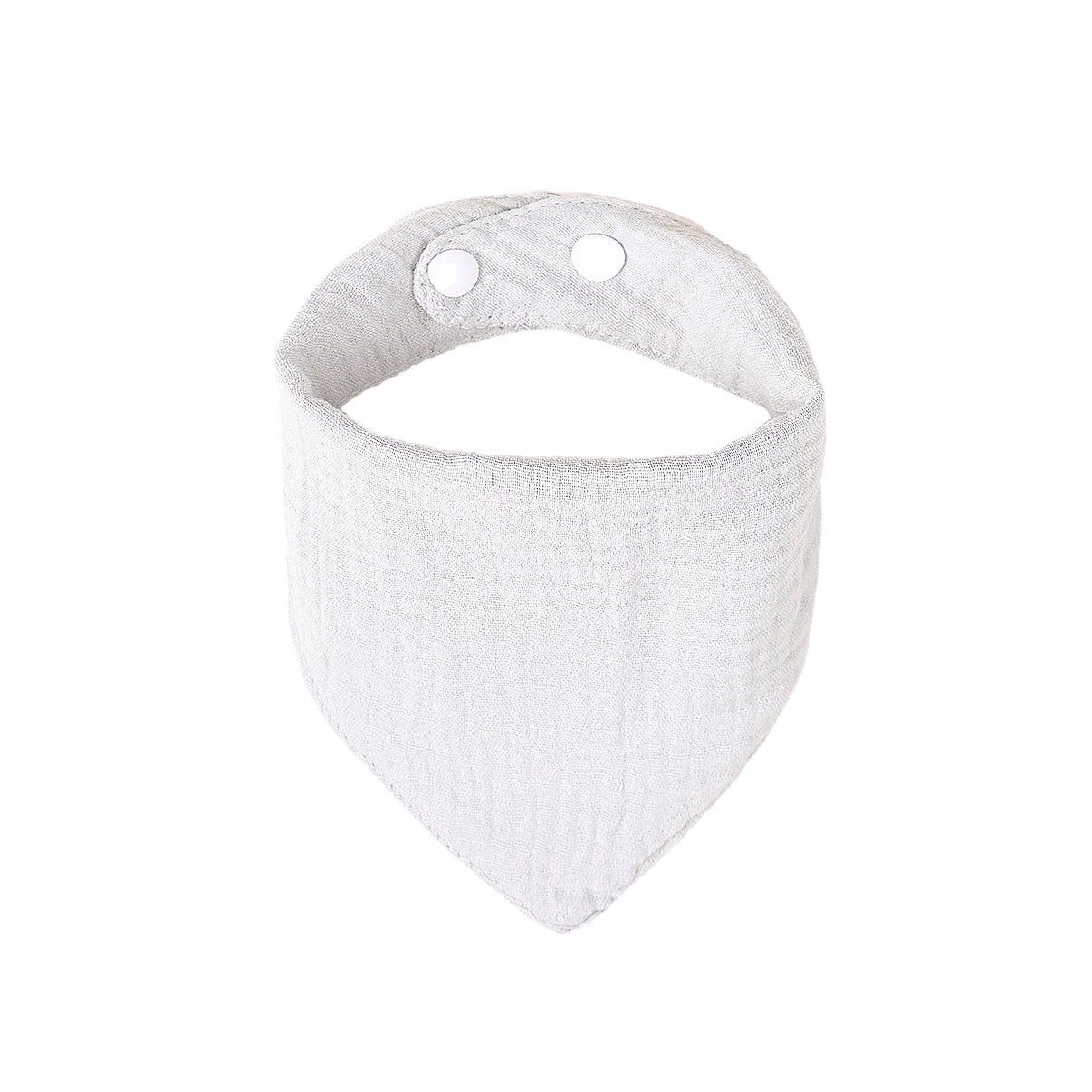 Baby Bandana Cotton Muslin Dribble Bib — Stone