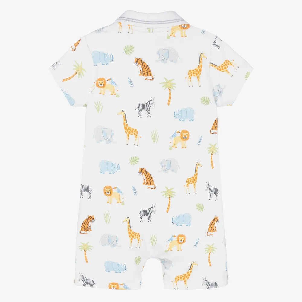 Baby Boys Tropical Jungle Pima Cotton Shortie