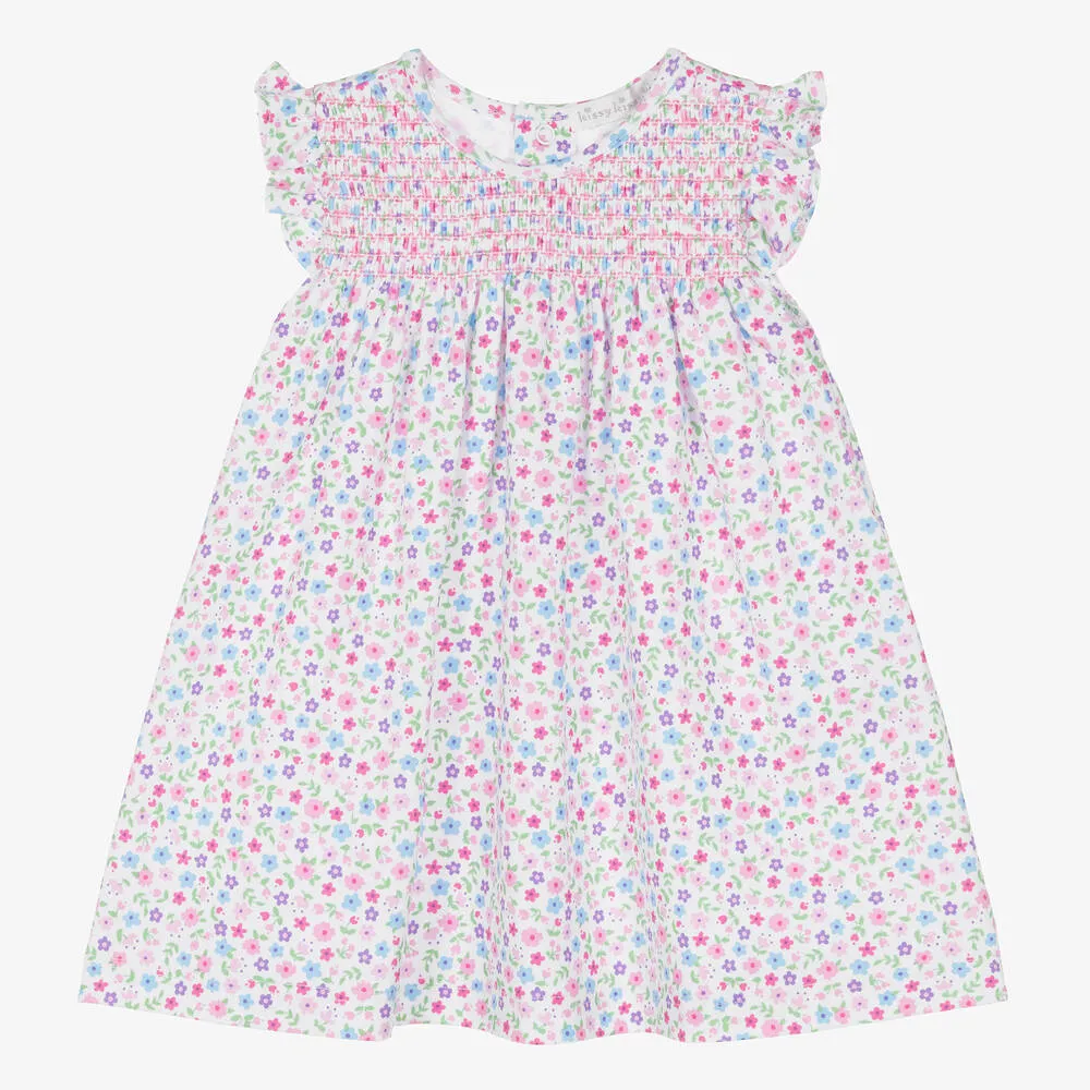 Baby Girls Cotton Flamingo Flower Fiesta Dress