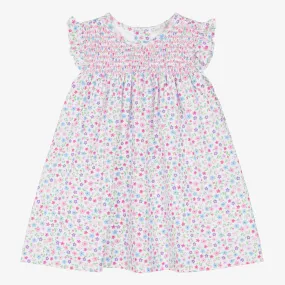 Baby Girls Cotton Flamingo Flower Fiesta Dress