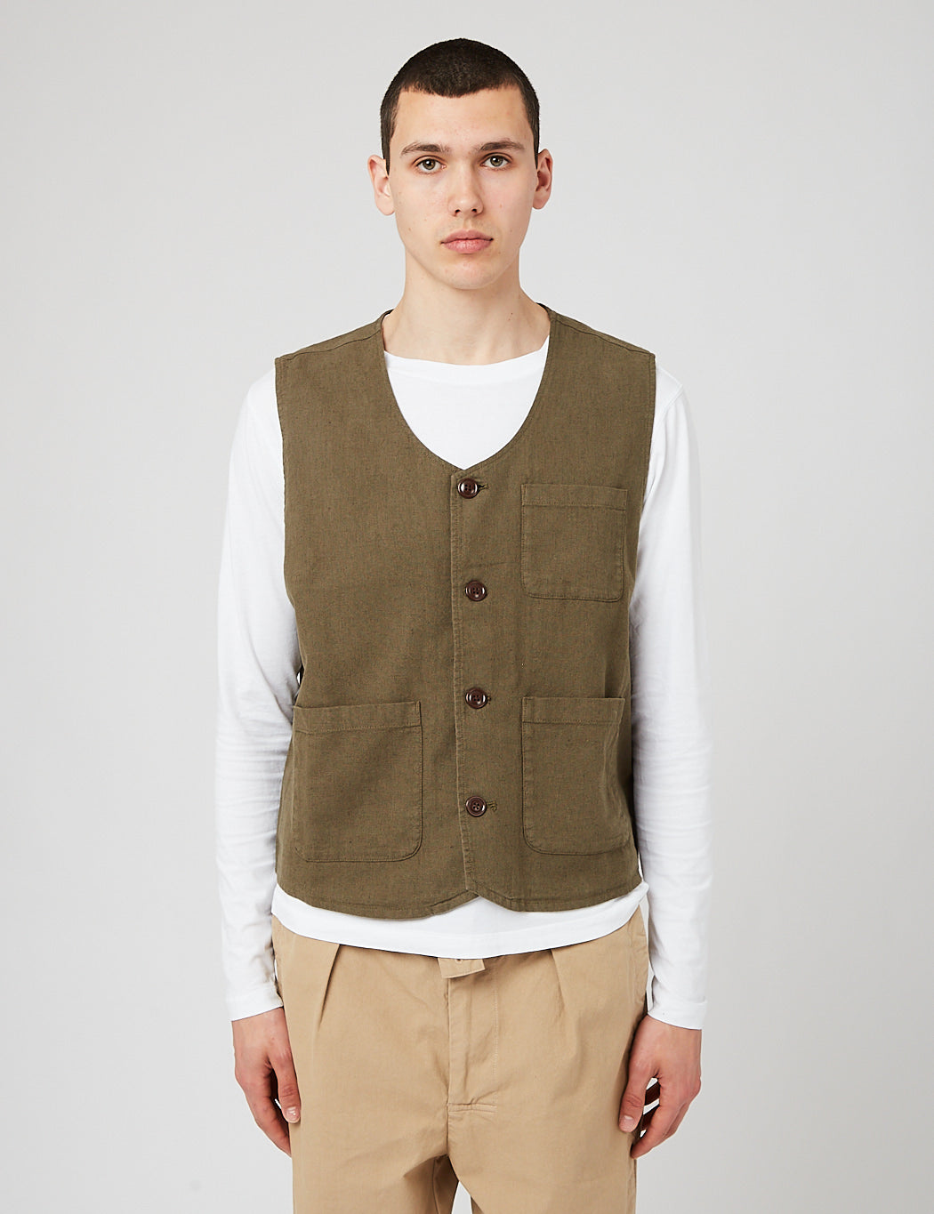 Barbour Archie Vest - Ivy Green