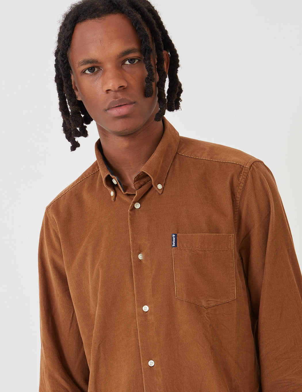 Barbour Cord 1 Tailored Shirt - Sandstone Brown