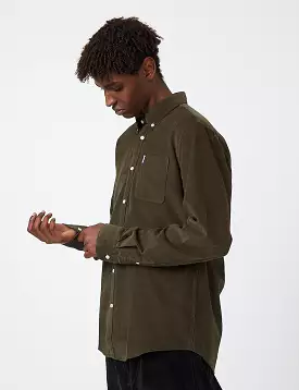 Barbour Cord 2 Tailored Shirt - Forest Green