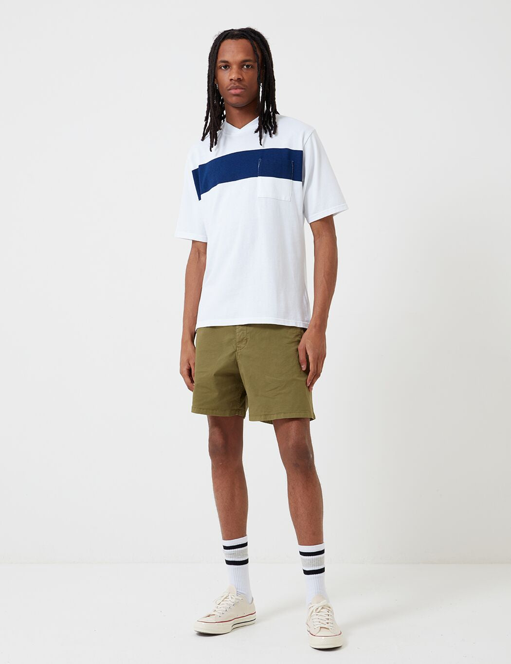 Barbour Cove Twill Short (White Label) - Antique Olive