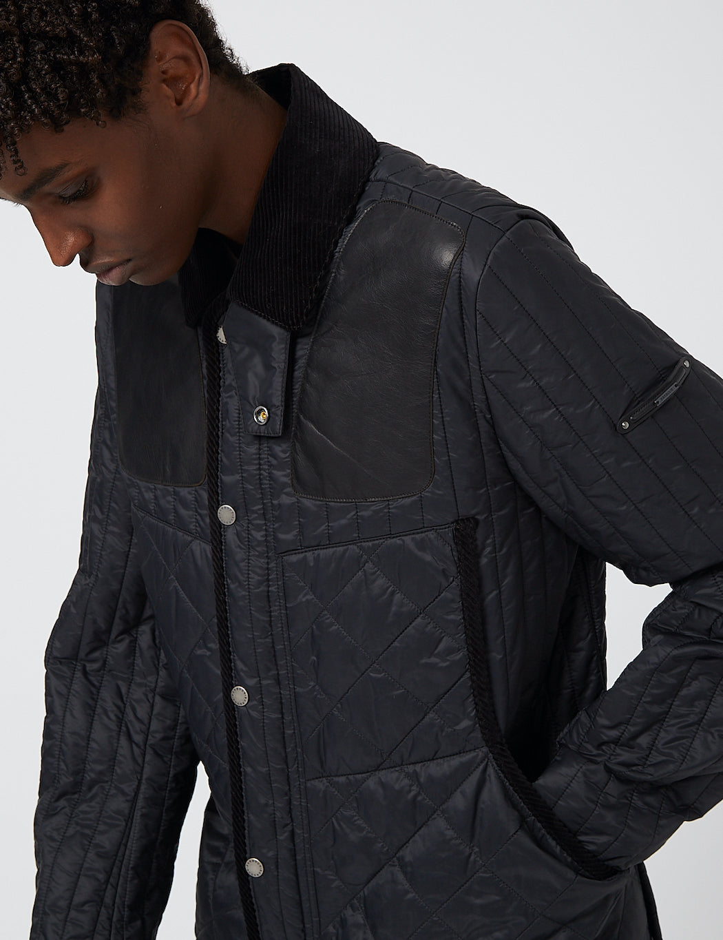 Barbour Gold Standard Supa-Heritage Quilted Jacket - Black