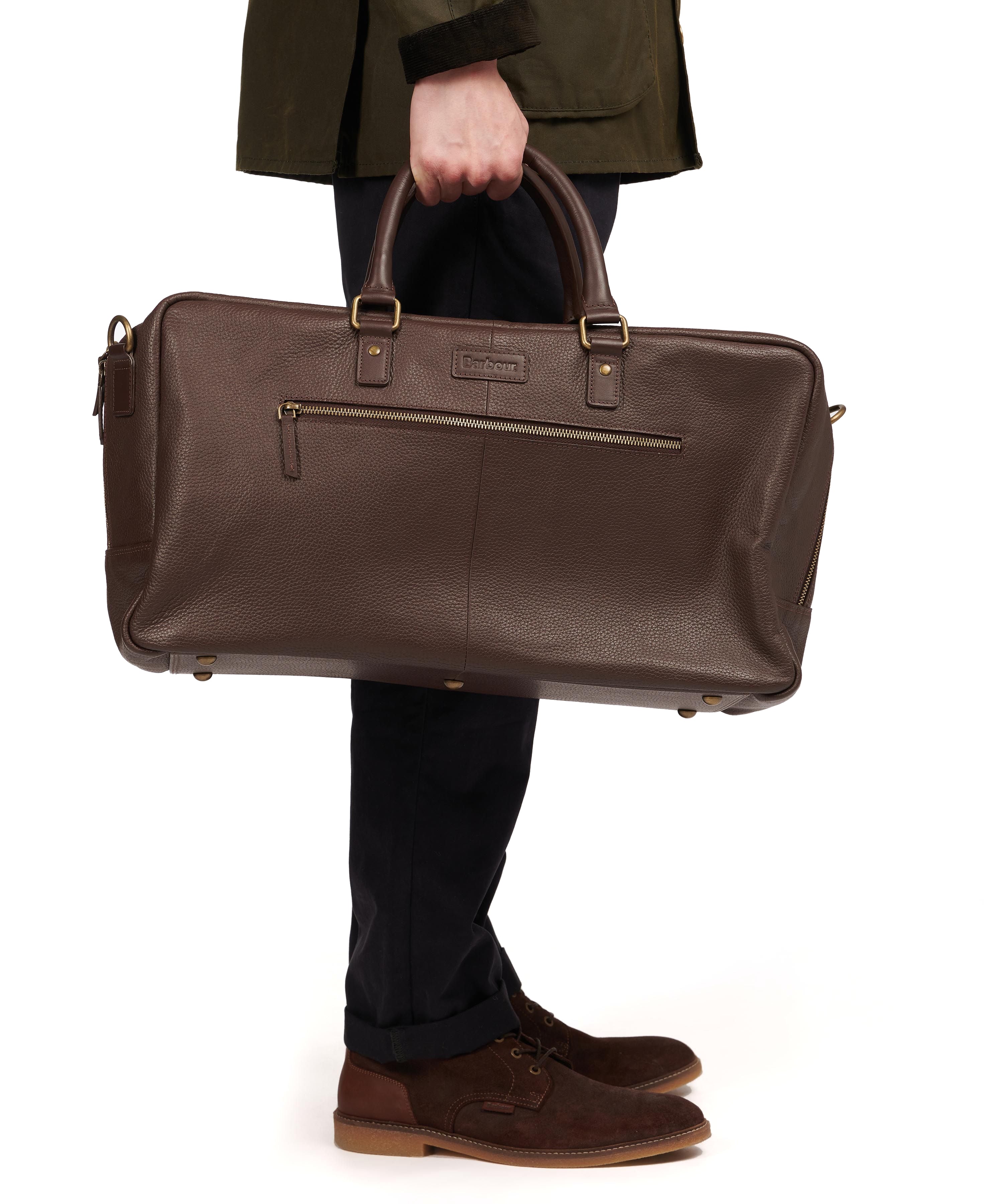 Barbour 'Highgate' Leather Holdall