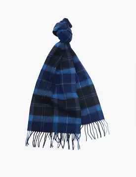 Barbour Holden Tartan Scarf (Lambswool/Cashmere) - Muted Seaweed