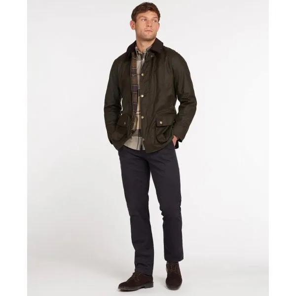 Barbour Mens Ashby Wax Jacket in Olive