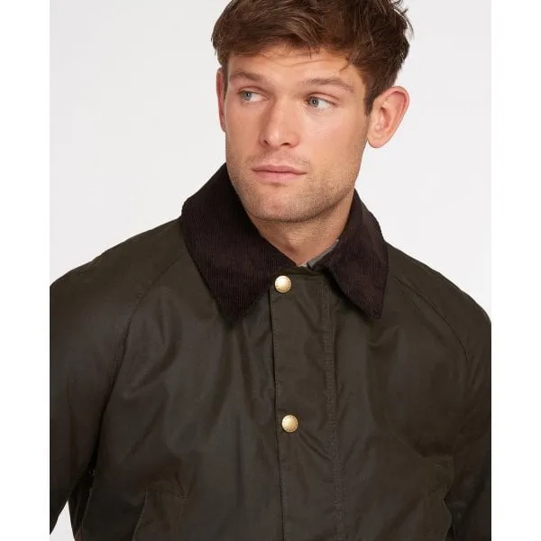 Barbour Mens Ashby Wax Jacket in Olive