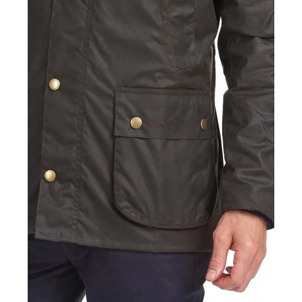 Barbour Mens Ashby Wax Jacket in Olive