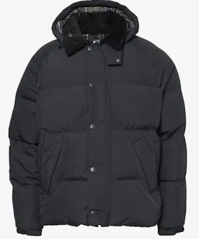 Barbour Mens Black Transport hooded regular-fit woven-down jacket