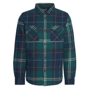 Barbour Mens Cannich Overshirt in Green Loch