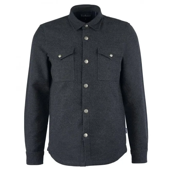 Barbour Mens Carrbridge Overshirt in Smoke Marl