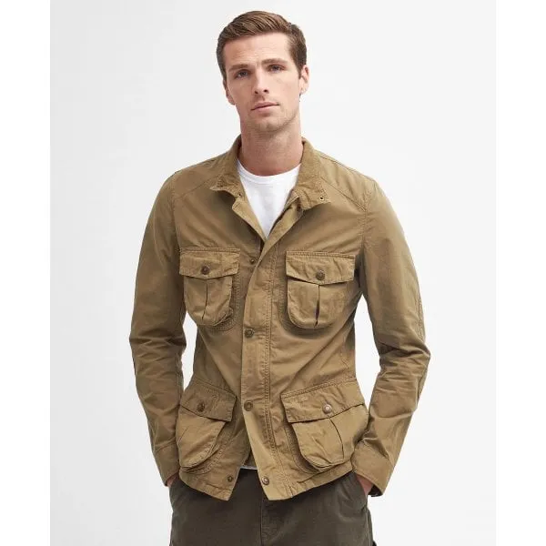 Barbour Mens Corbridge Utility Jacket in Bleached Olive