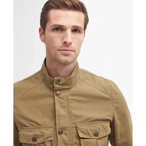 Barbour Mens Corbridge Utility Jacket in Bleached Olive