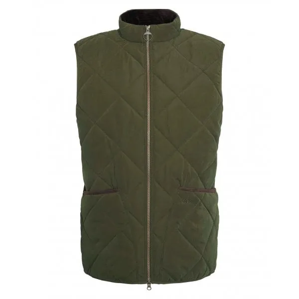 Barbour Mens Country Liddesdale Quilted Gilet in Olive