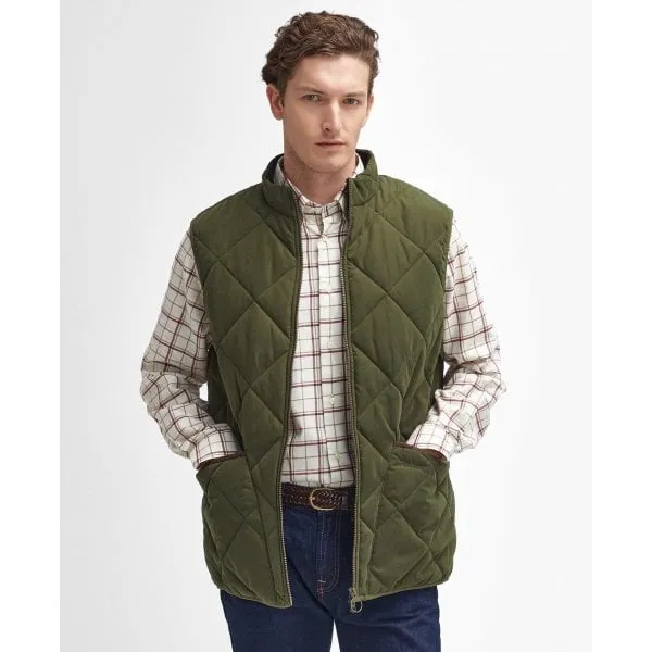 Barbour Mens Country Liddesdale Quilted Gilet in Olive