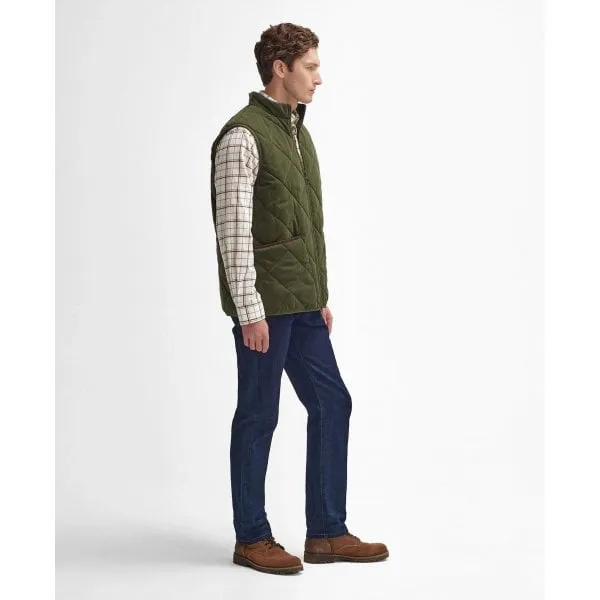 Barbour Mens Country Liddesdale Quilted Gilet in Olive