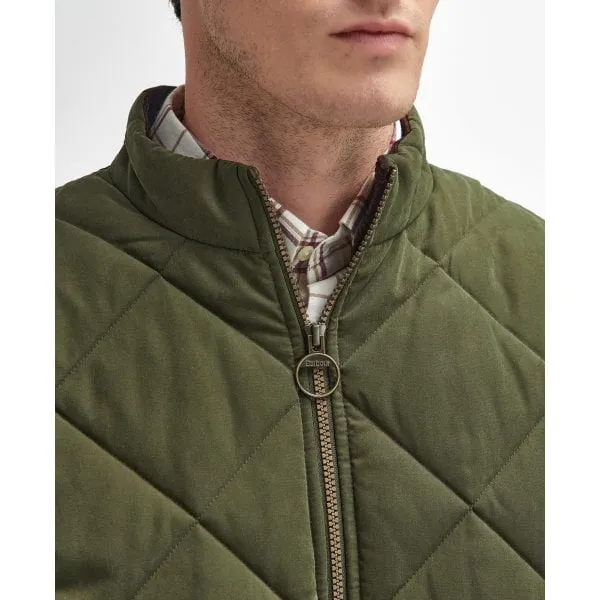 Barbour Mens Country Liddesdale Quilted Gilet in Olive