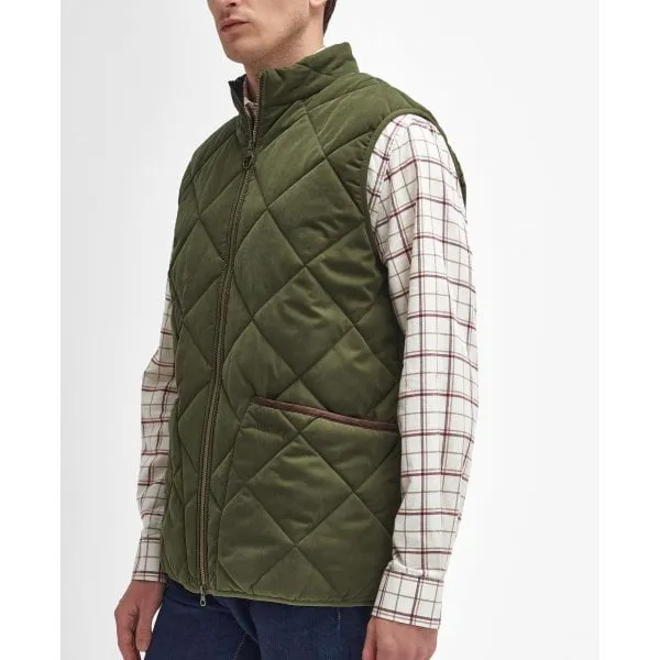 Barbour Mens Country Liddesdale Quilted Gilet in Olive