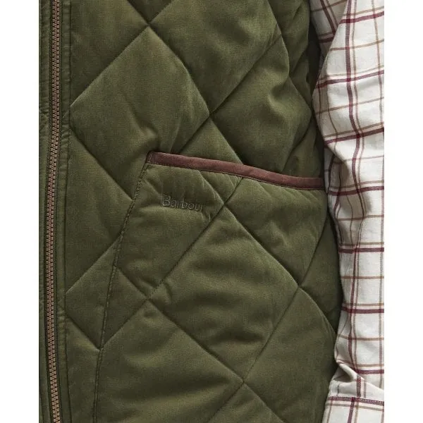 Barbour Mens Country Liddesdale Quilted Gilet in Olive