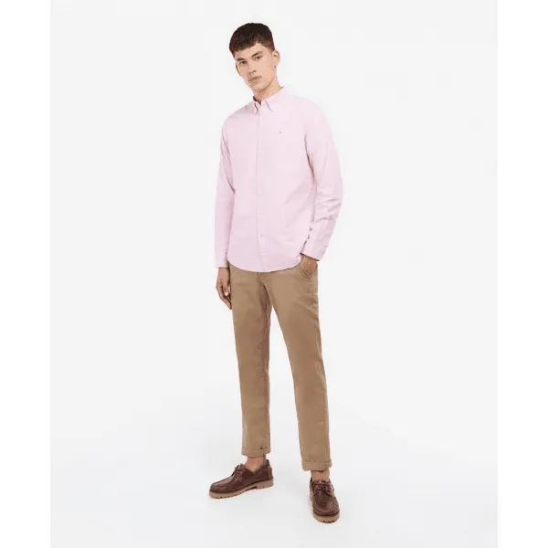 Barbour Mens Gingham Oxford Tailored Shirt in Pink