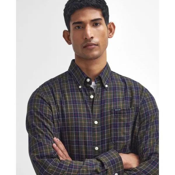 Barbour Mens Lanark Tailored Shirt in Classic Tartan