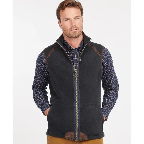 Barbour Mens Langdale Fleece Gilet in Navy