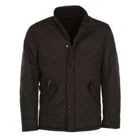 Barbour Mens Powell Quilted Jacket in Olive