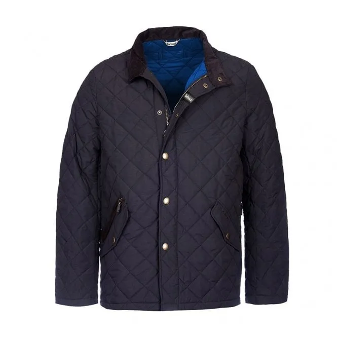 Barbour Mens Shoveler Quilted Jacket in Navy