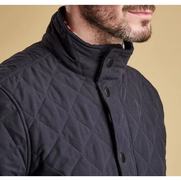 Barbour Mens Shoveler Quilted Jacket in Navy