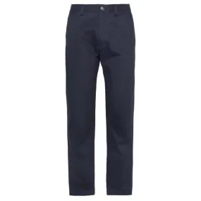 Barbour Mens Suede Sateen Tailored Fit Trouser in Dark Navy