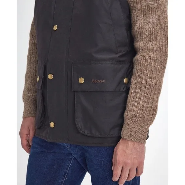 Barbour Mens Westmorland Wax Gilet in Rustic