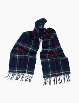 Barbour New Check Tartan Scarf - Mackenzie Blue