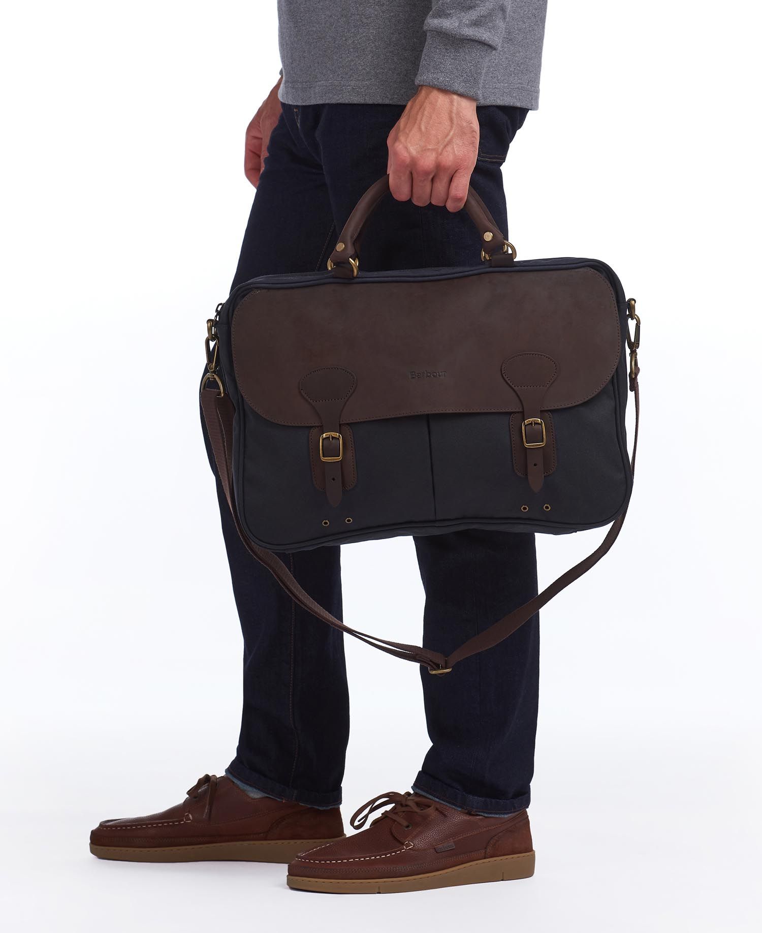 Barbour Wax Leather Briefcase