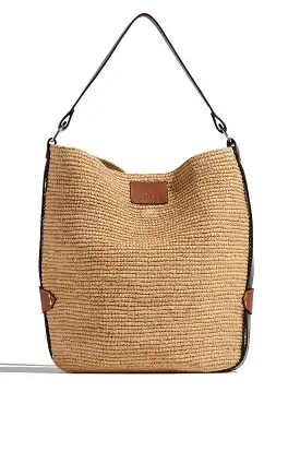 Bayia Shoulder Bag in Natural/Cognac