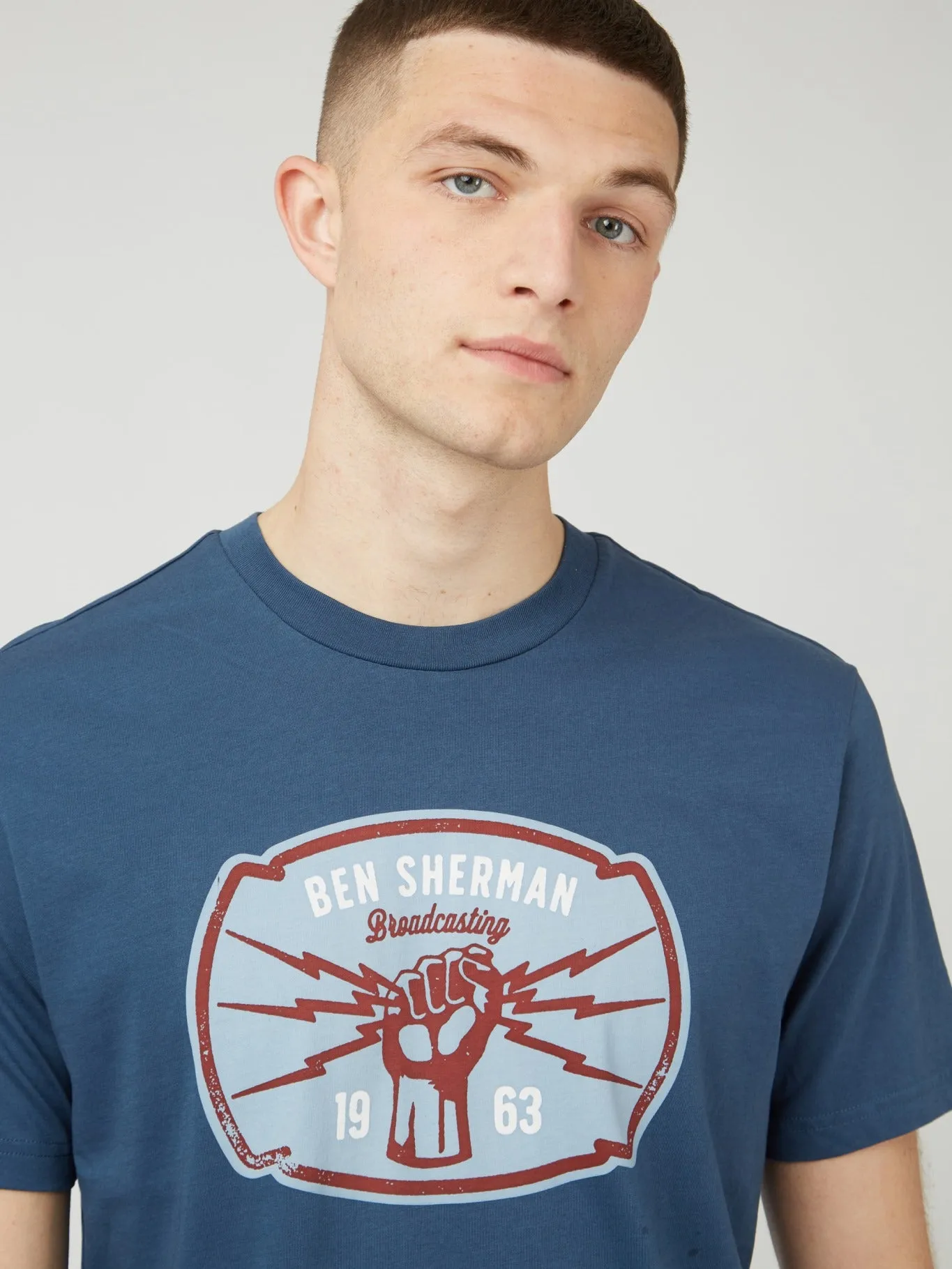 Ben Sherman Mens Broadcasting Power T-Shirt