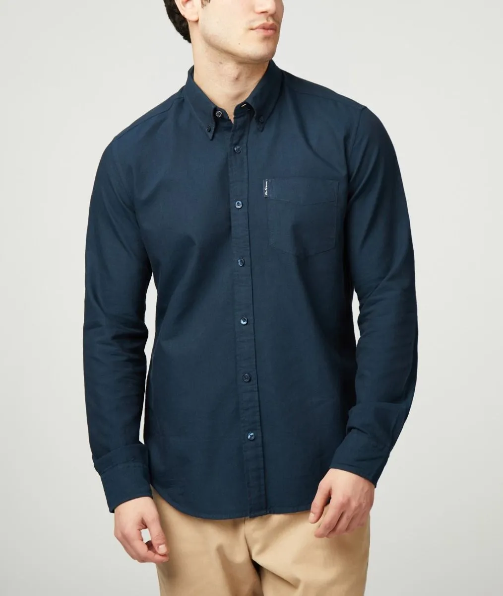 Ben Sherman Signature Long Sleeve Oxford Shirt Dark Navy