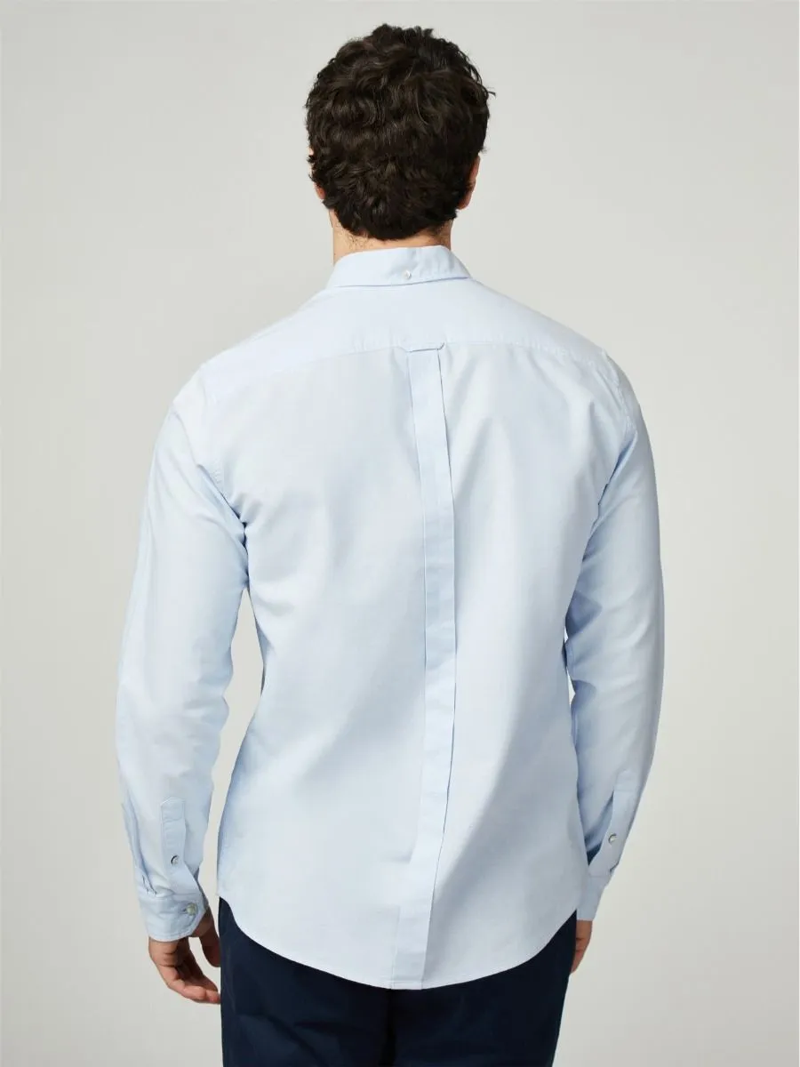 Ben Sherman Signature Long Sleeve Oxford Shirt Sky