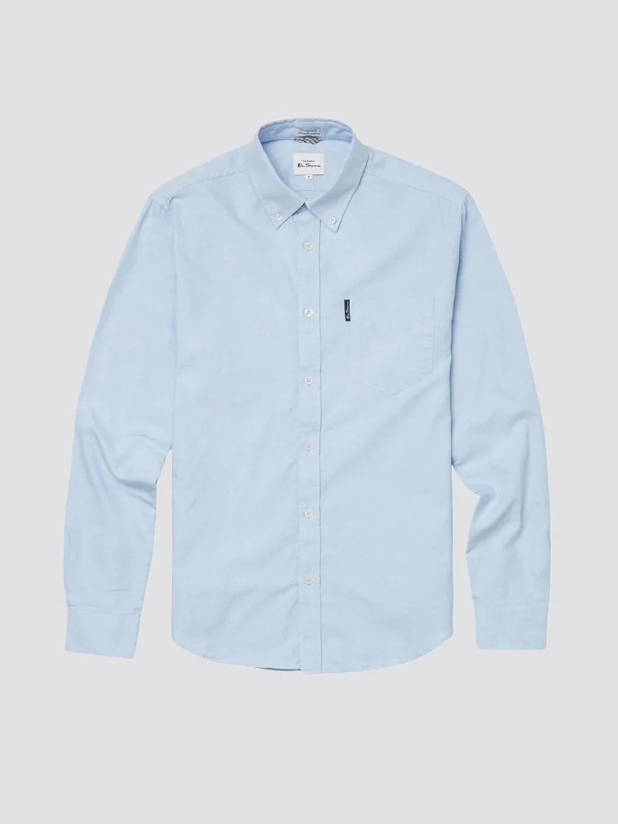 Ben Sherman Signature Long Sleeve Oxford Shirt Sky