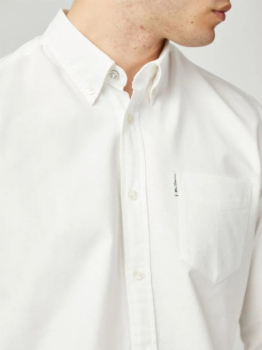 Ben Sherman Signature Long Sleeve Oxford Shirt White