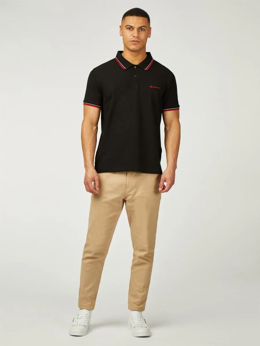 Ben Sherman Signature Pique Polo Shirt Black