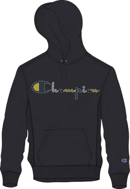 Champion Dot Stitch Script Reverse Weave PO Hood