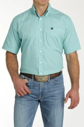 Cinch Men's Turquoise Diamond Shirt