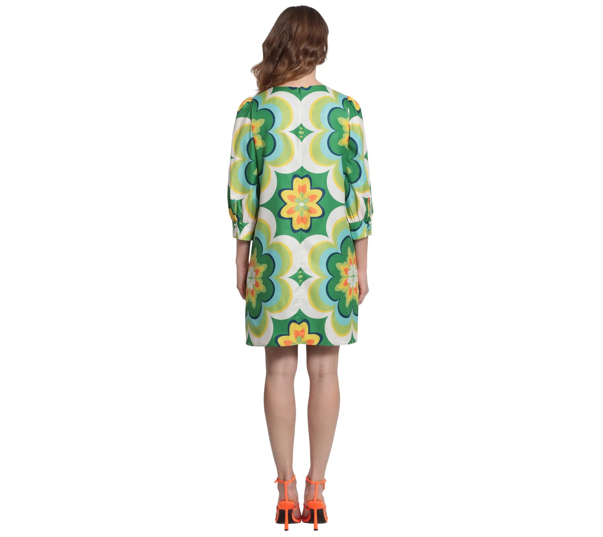 Donna Morgan Long Sleeve Shift Dress