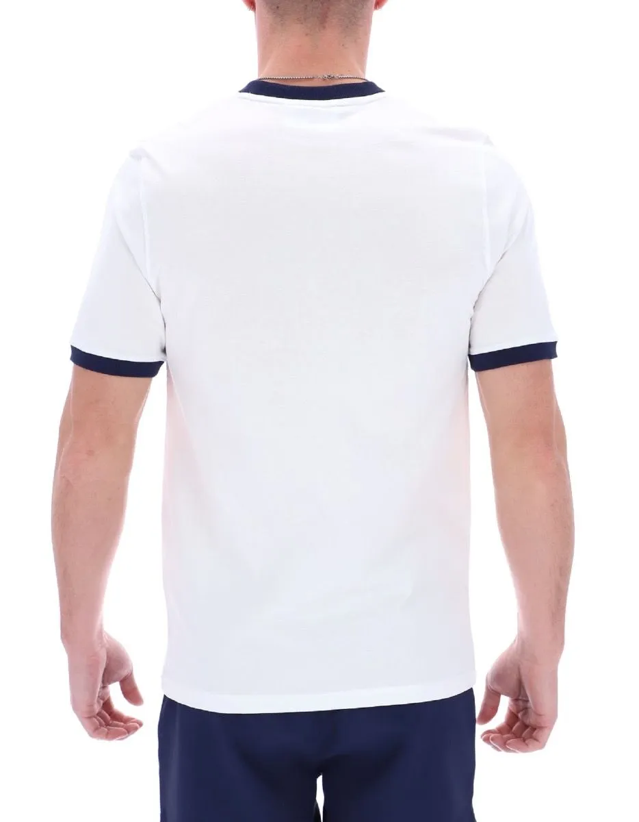 Fila Marconi Logo Crew Neck T-Shirt White/Navy