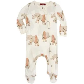 Footed Romper, Tutu Elephant